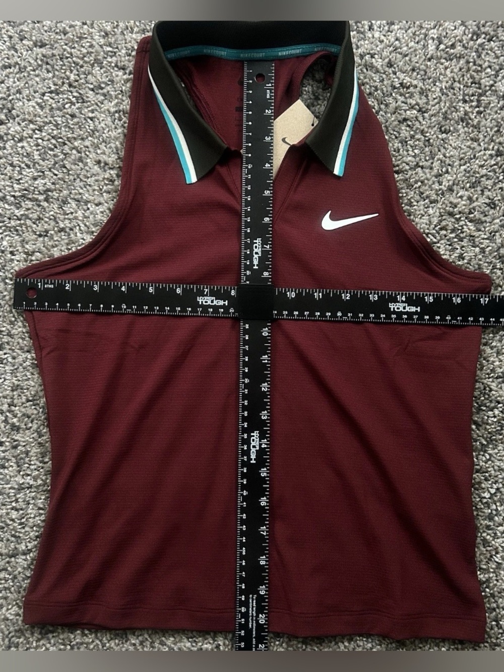 Nike Court Slam Tennis Tank Top Tight Fit Red Women's Size Large FZ6752-619 - Picture 7 of 7